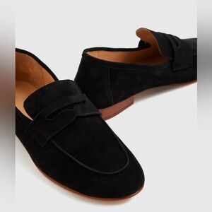 Quince Italian Suede Penny Loafers